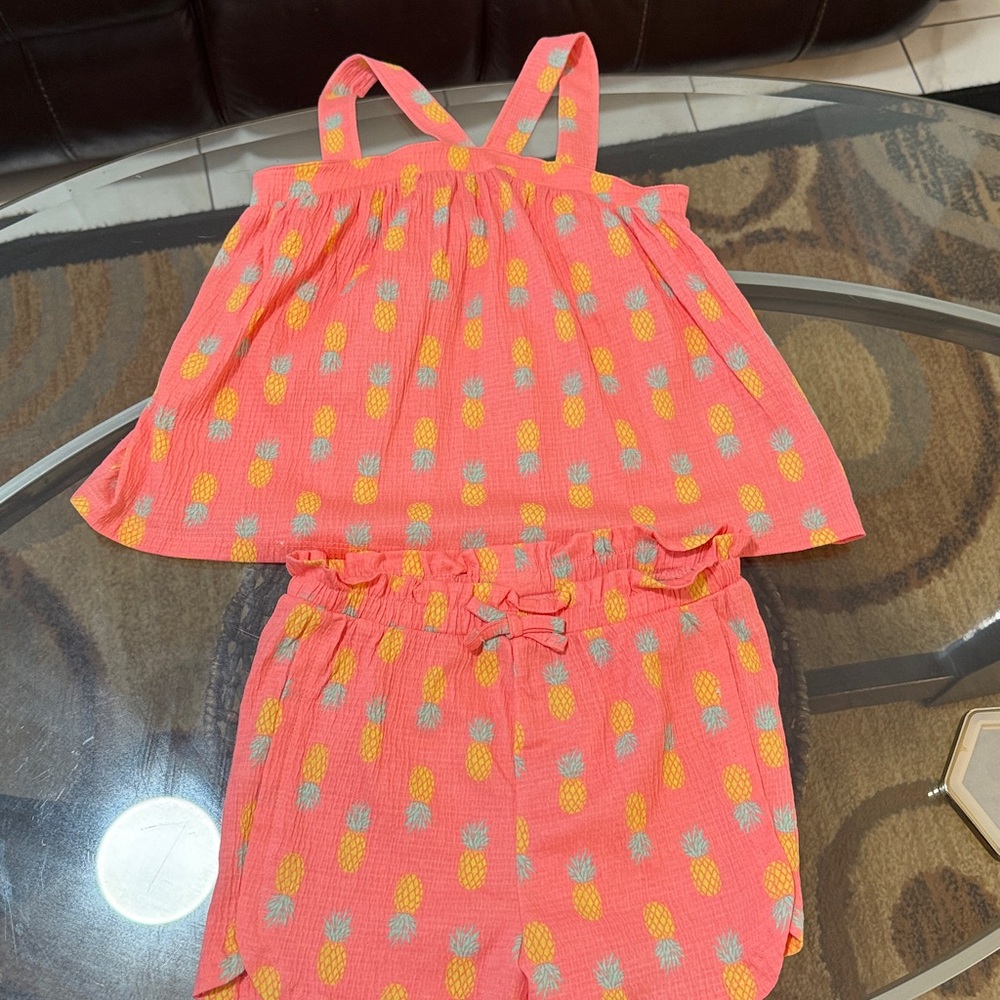 Sarah Elizabeth Pink and Yellow Pineapple Set